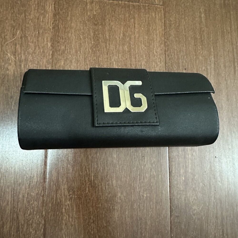 Dolce & Gabbana Glasses Hard Case Black Magnetic Closure Velvet Interior